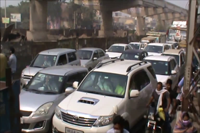 Traffic jam in Palwal due to festive season