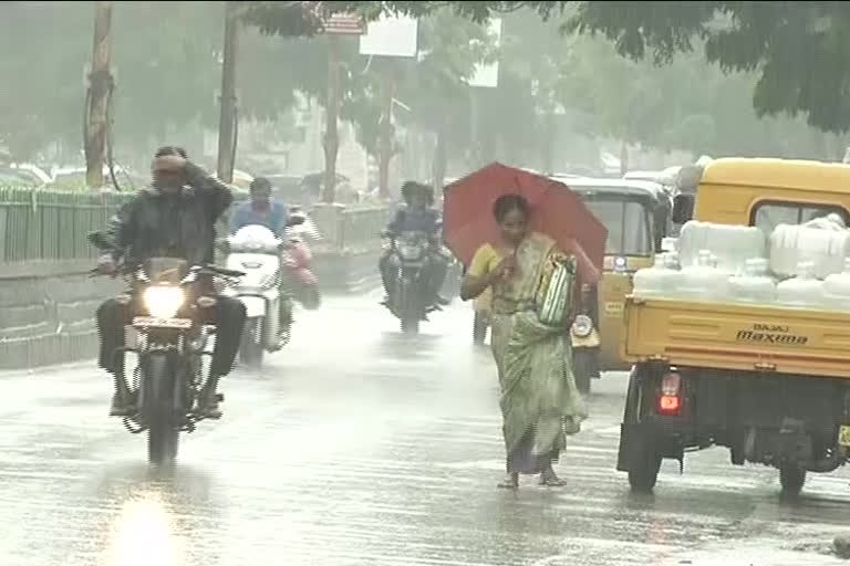 Heavy rains in Tirupati