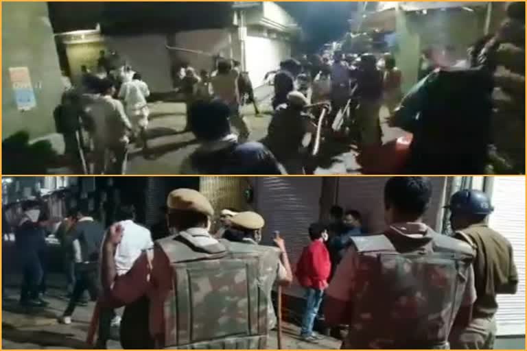 lathicharge in Kekri, Ajmer news