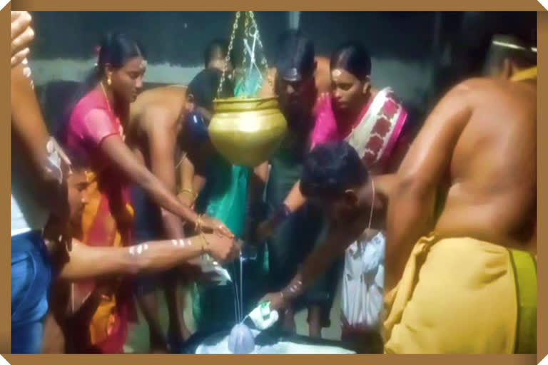special pooja at temple in warangal district