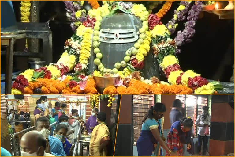 crowd in siva temple