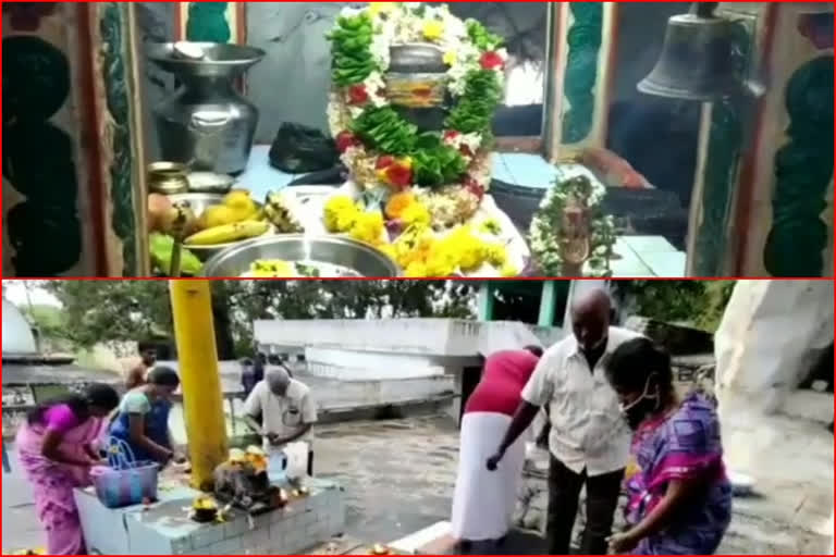 Special puja in Sri Gavi Malleshwaraswamy Temple