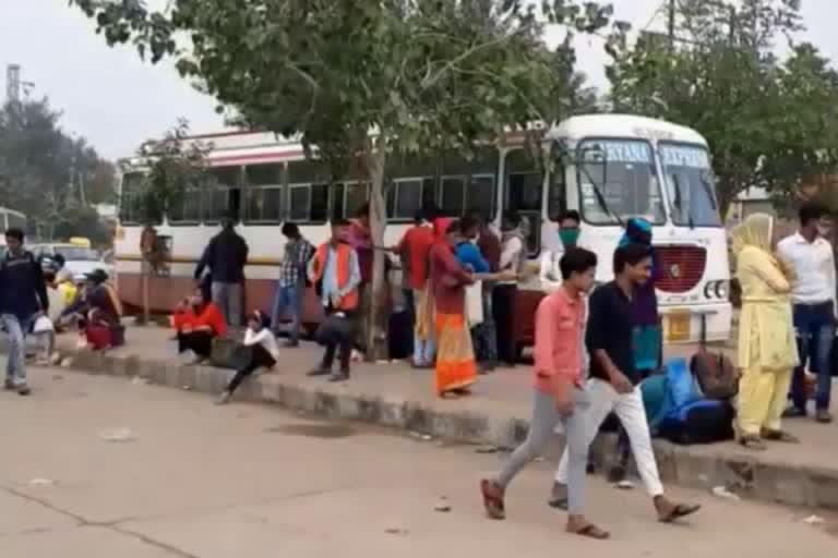 traffic jamm in palwal on the occasion of bhai dooj