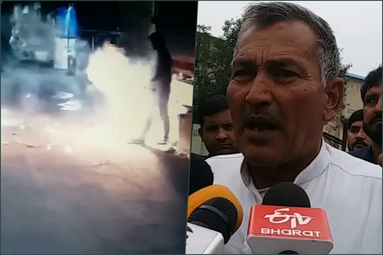 sonipat farmers angry crackers burnt