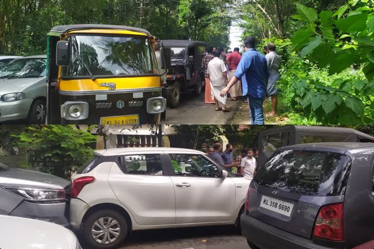 vehicle colliision panackapalam  കോട്ടയം  ഈരാറ്റുപേട്ട പാലാ റോഡ്  erattupetta