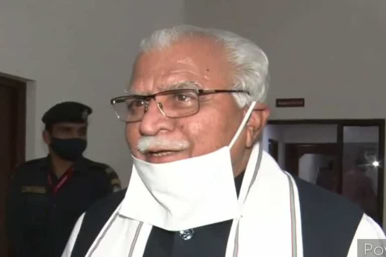 cm manohar lal statement on congress for demanding girdawari