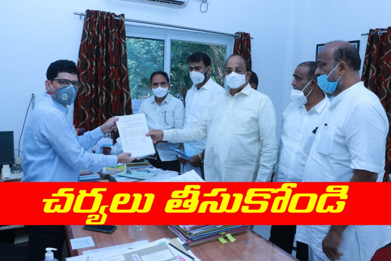 thummala nageswara rao gave a complaint to khammam cp