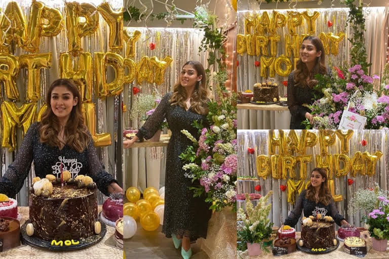 actress nayanthara birthday celebration photos  nayanthara birthday celebration  നയന്‍താര പിറന്നാള്‍  നയന്‍താര സിനിമകള്‍  നയന്‍താര വാര്‍ത്തകള്‍  nayanthara birthday celebration photos  nayanthara birthday