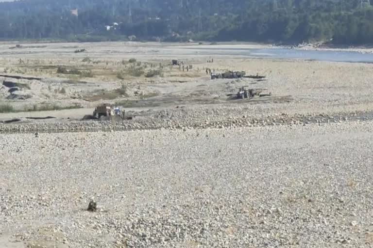 Illegal mining in Paonta