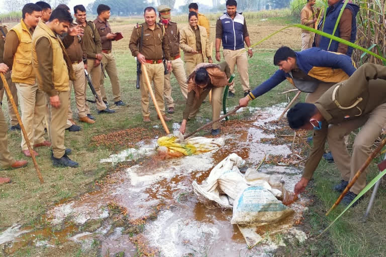 आबकारी विभाग ने जब्त की कच्ची शराब