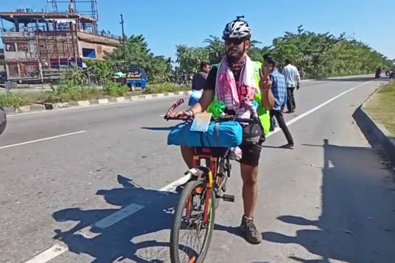 cycle journey of utpal tamuli