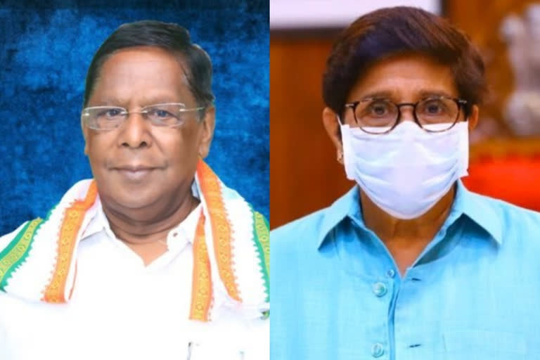 Bedi sends files to Centre without approval  Narayanaswamy Vs Kiran Bedi  Narayanaswamy hit out at Lt Governor Kiran Bedi  Puducherry unrest  കിരണ്‍ ബേദി സ്വേച്ഛാധിപതിയെന്ന് വി നാരായണസാമി  സ്വേച്ഛാധിപതി  വി നാരായണസാമി  കിരണ്‍ ബേദി