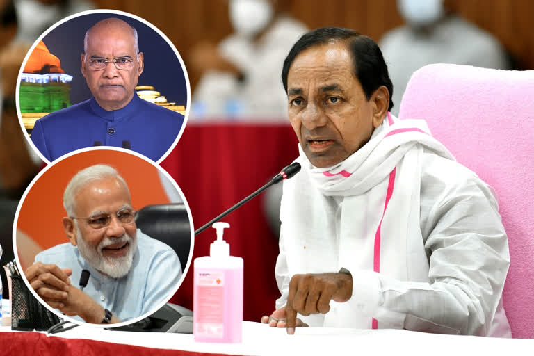 cm kcr wrote a letter to pm modi and president ramnath