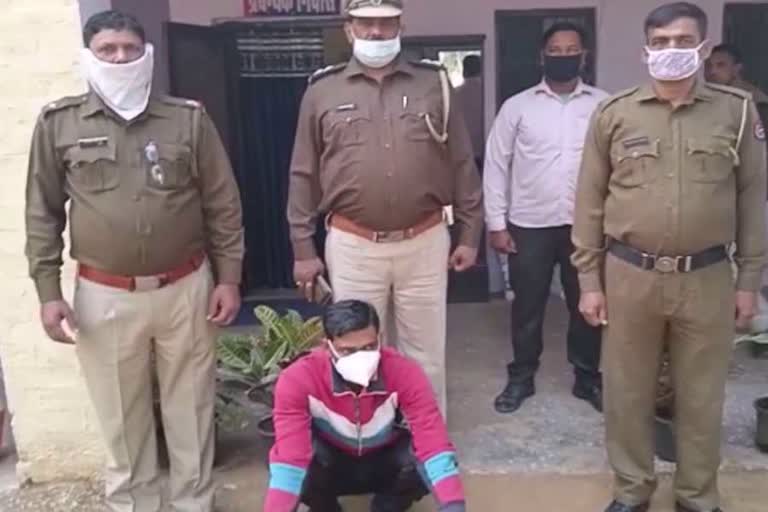 hathin police arrested cow smuggler