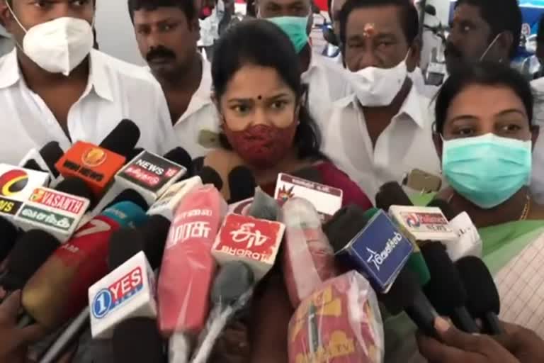 kanimozhi mp  Amit Shah's visit Tamil Nadu