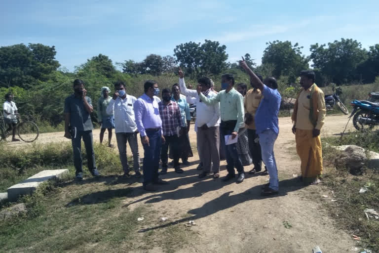 District Collector Vinay Krishnareddy conducted inspection in Gorentla and Polumalla villages under Suryapeta district