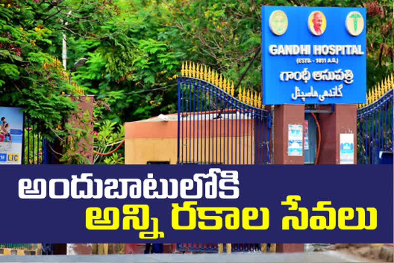 non covid services back in gandhi hospital from tomorrow