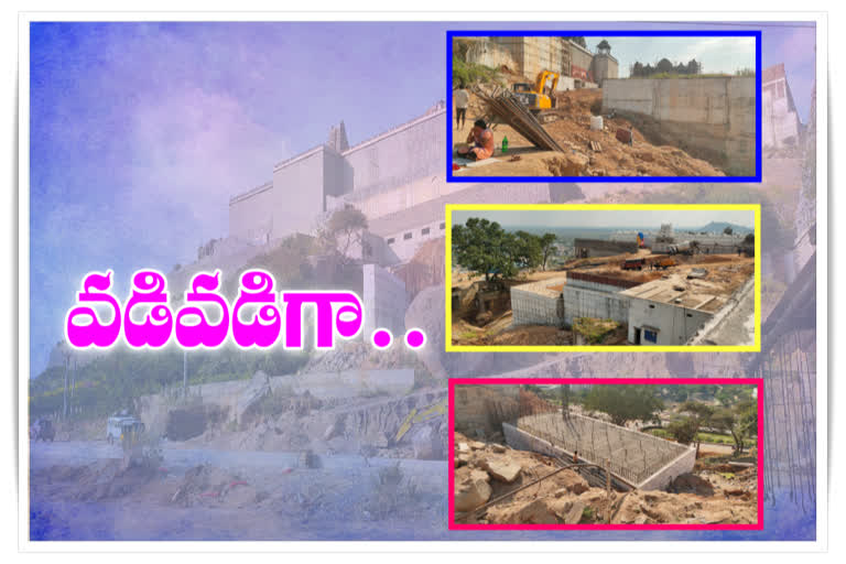 Reconstruction of Yadadri temple on an ongoing basis on a war footing