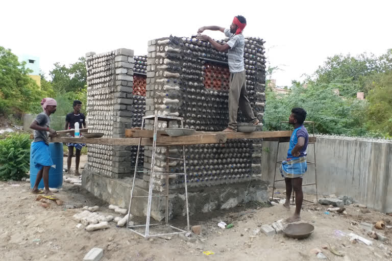 Thoothukudi: Toilets built by using empty water bottles