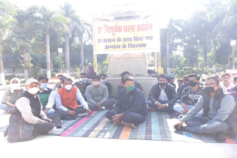 Priests sitting on strike