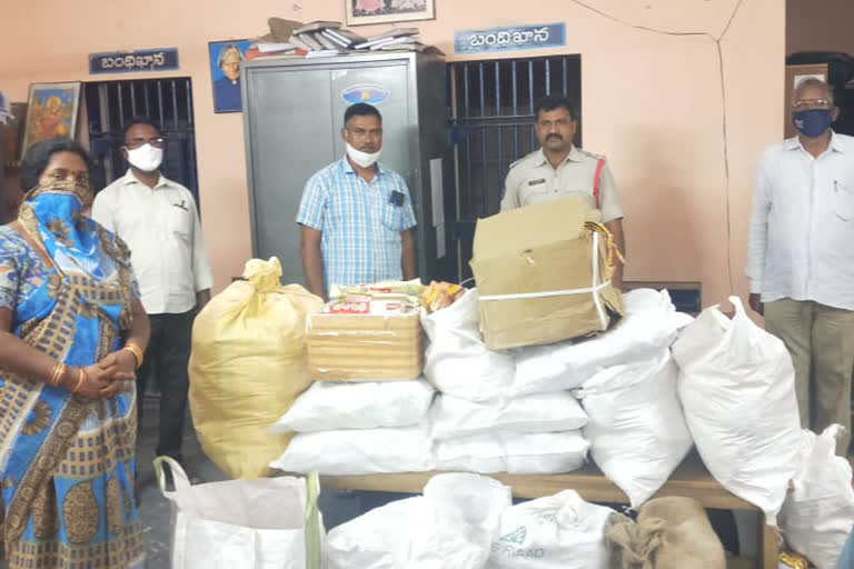 khaini and gutka seized at garividi