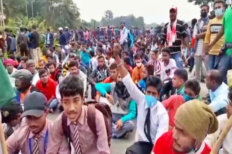 Hungama at tripura assam etv bharat news