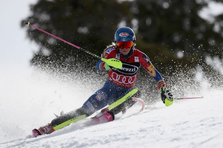 Shiffrin returns and finishes 2nd to Vlhova at World Cup slalom in Lapland