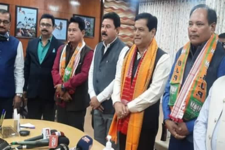 biswajit daimary joined bjp assam etv bharat news