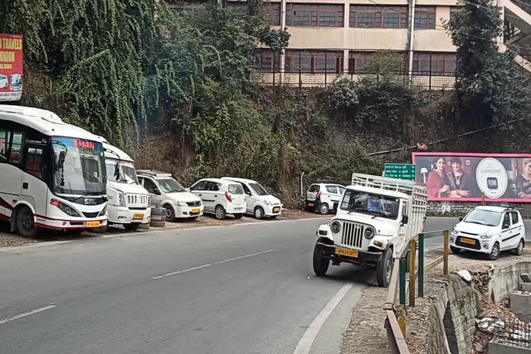 Sanjauli college parking