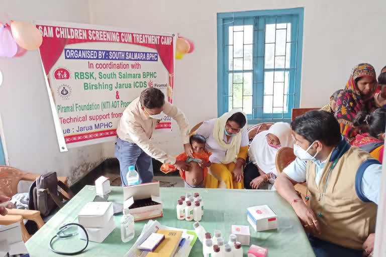 child health camp at dhuburi