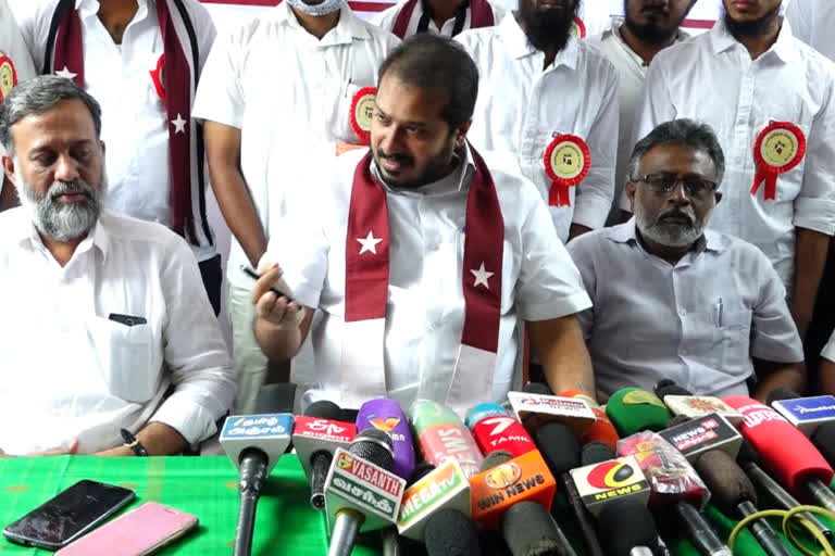 tamimun ansari talks about the alliance of admk - bjp