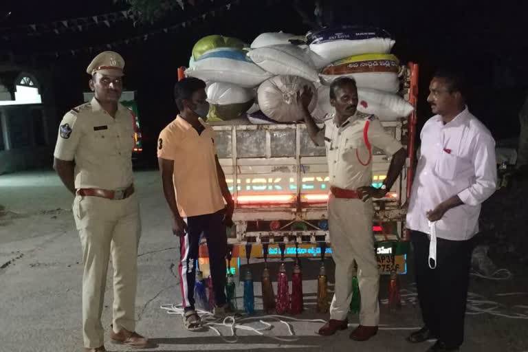 illegal transport of ration has seized at guntur district