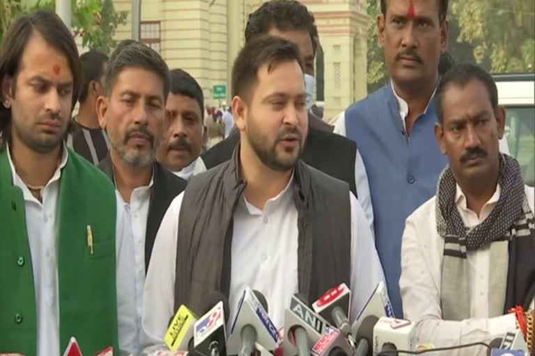 Tejashwi Yadav asked NDA govt to fulfil its promise of providing 19 lakh jobs in Bihar