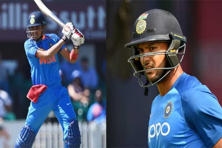 Toss up between Mayank and Shubman as Dhawan opening partner