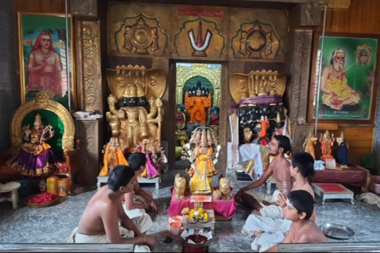 Special pujas in Anjaneya swamy temple