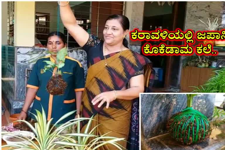 japanese-kokedama-art-introduced-udupi-woman