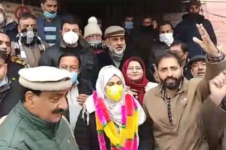 People's alliance Candidate from Baramulla files Nomination