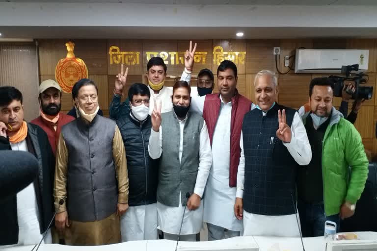 Election of mayor and deputy mayor concluded on tuesday in hisar