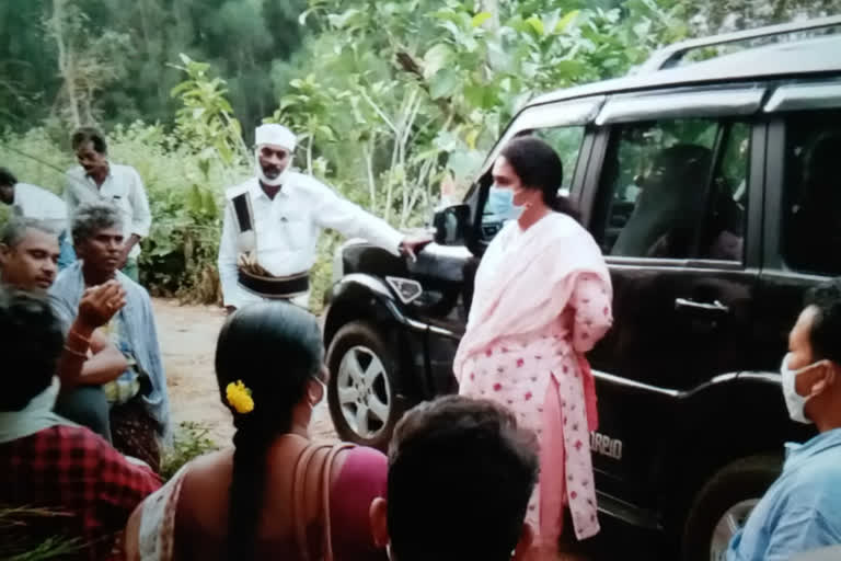 Narsipatnam sub-collector inspected the occupied pond