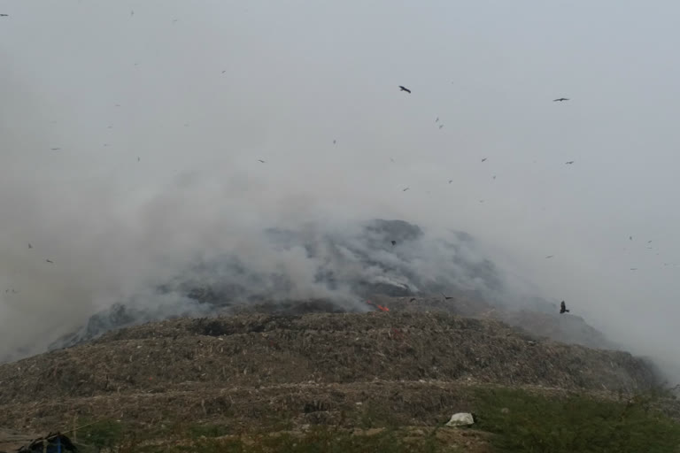 fire at ghazipur landfill site uncontrolled even after 12 hours