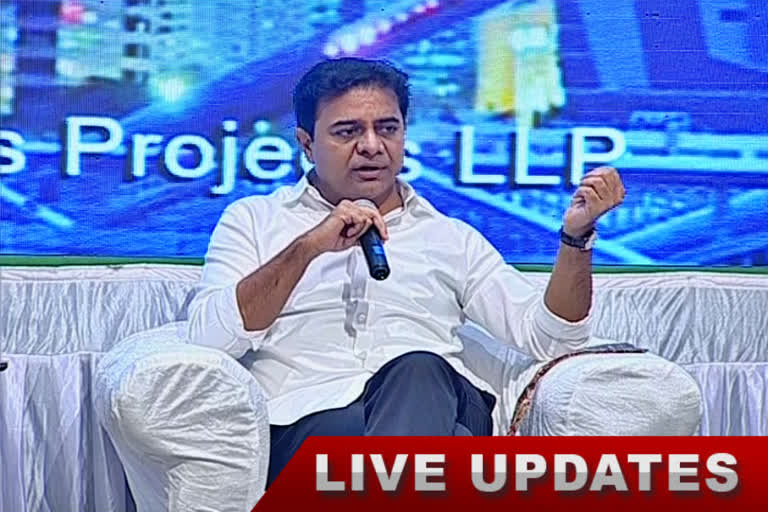 Minister KTR participating in the "Hushar Hyderabad with KTR" program