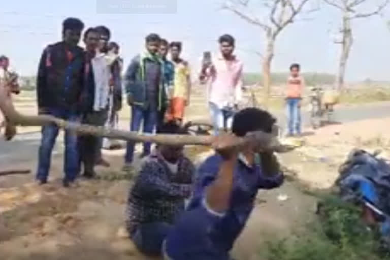 BJP workers beaten in Birbhum by Trinamool workers