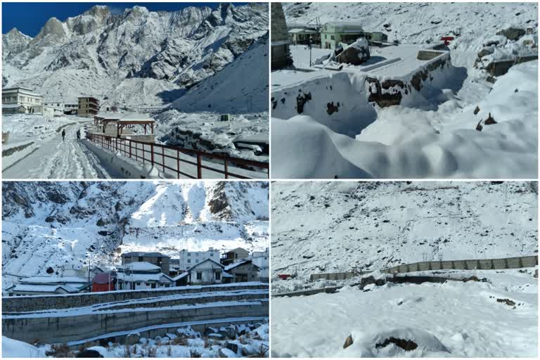 snowfall-in-kedarnath