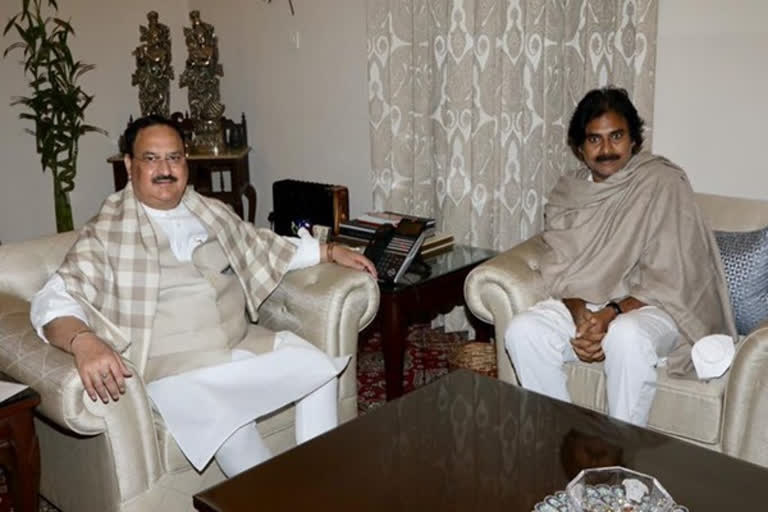 BJP president Nadda meets Pawan Kalyan, discusses Andhra by-election