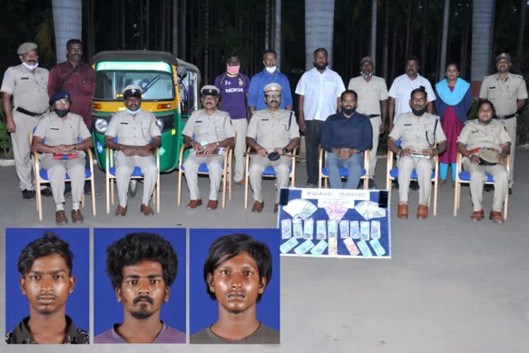 theft case of tumkur: 3 arrested