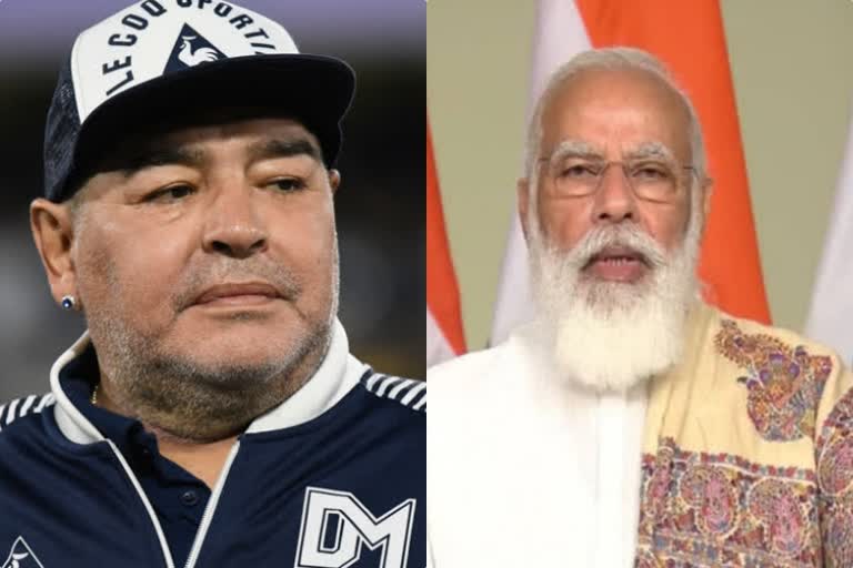 Prime Minister Narendra Modi condoles death of football legend Diego Maradona