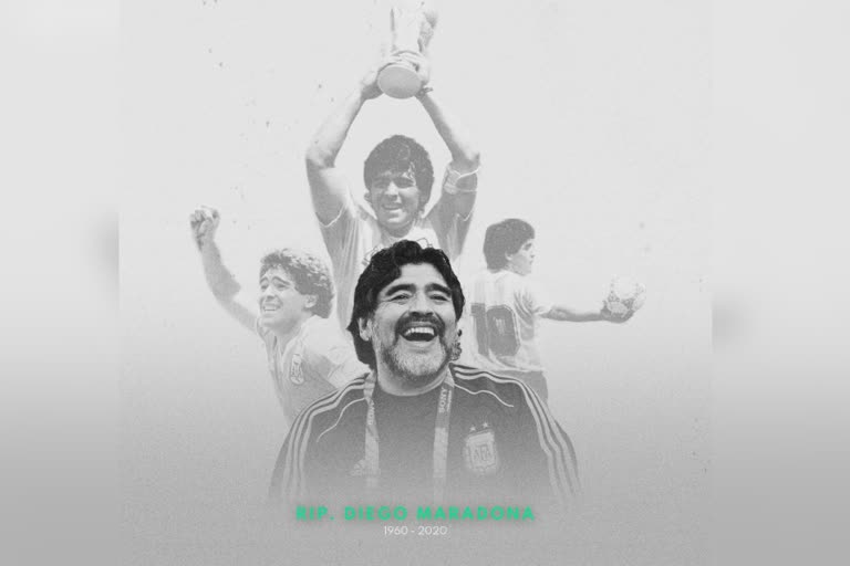 Maradona death kerala news  kerala two days Mourning Maradona death  മറഡോണ മരണം കേരളം ദുഃഖാചരണം  മറഡോണ വിയോഗം മന്ത്രി ഇപി ജയരാജൻ  കേരളത്തില്‍ രണ്ട് ദിവസം ദുഃഖാചരണം