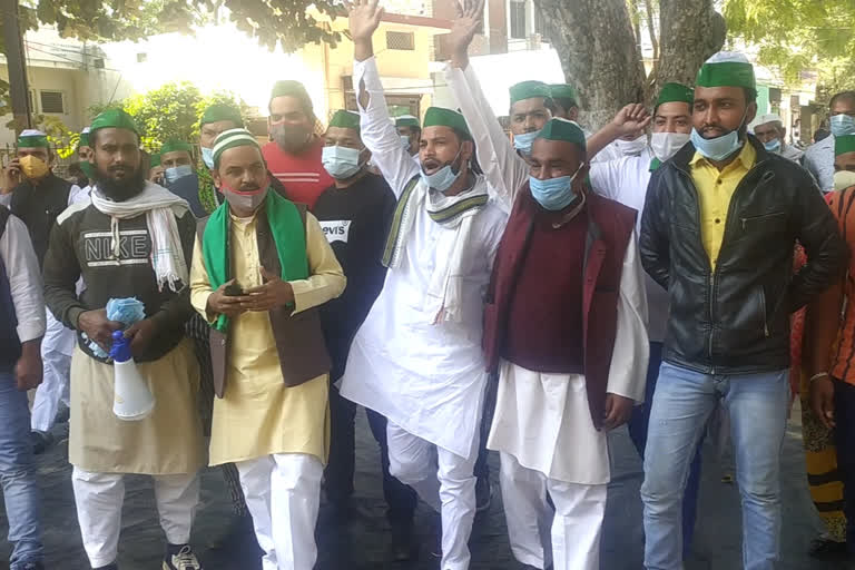 bhartiya kisan union ambawata protests in muzaffarpur uttar pradesh