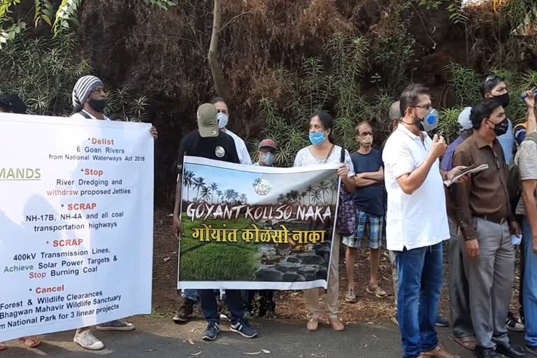 protest in panjim assembly