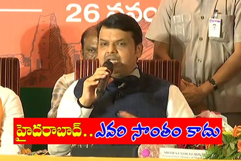 maharashtra former chief minister devendra fadnavis comments on cm kcr and asaduddin owaisi